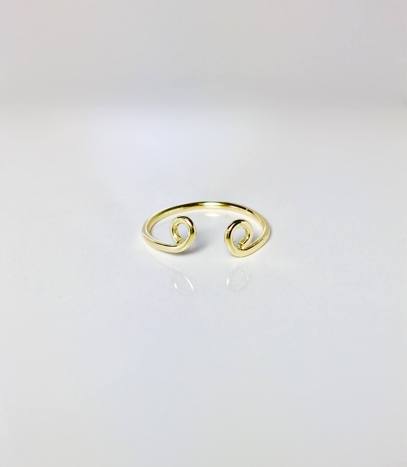 SALE 14k 10k Gold Cuff Toe Ring Cuff Pinky Ring cuff Midi Etsy
