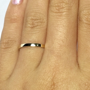 SALE 14k/10k solid gold Ladies Gold rings - stacking rings - gold midi rings - gold pinky ring - Toe ring gold - Ladies Simple Gold Rings