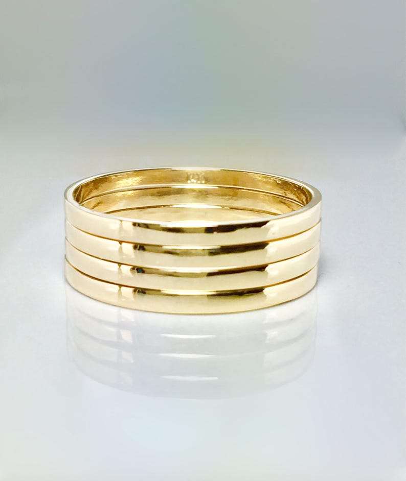 BIG SALE 14k10k Solid Gold Couple Ring Gold rings- Gold Pinky Ring Stacking Gold Rings Simple Gold Ring Girls Gold Rings