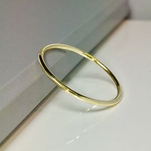 SALE 14k 10k Solid Gold Band Gold Midi Rings Gold Stacking rings gold Pinky Rings Thin Gold bands Gold Rings For Women image 5