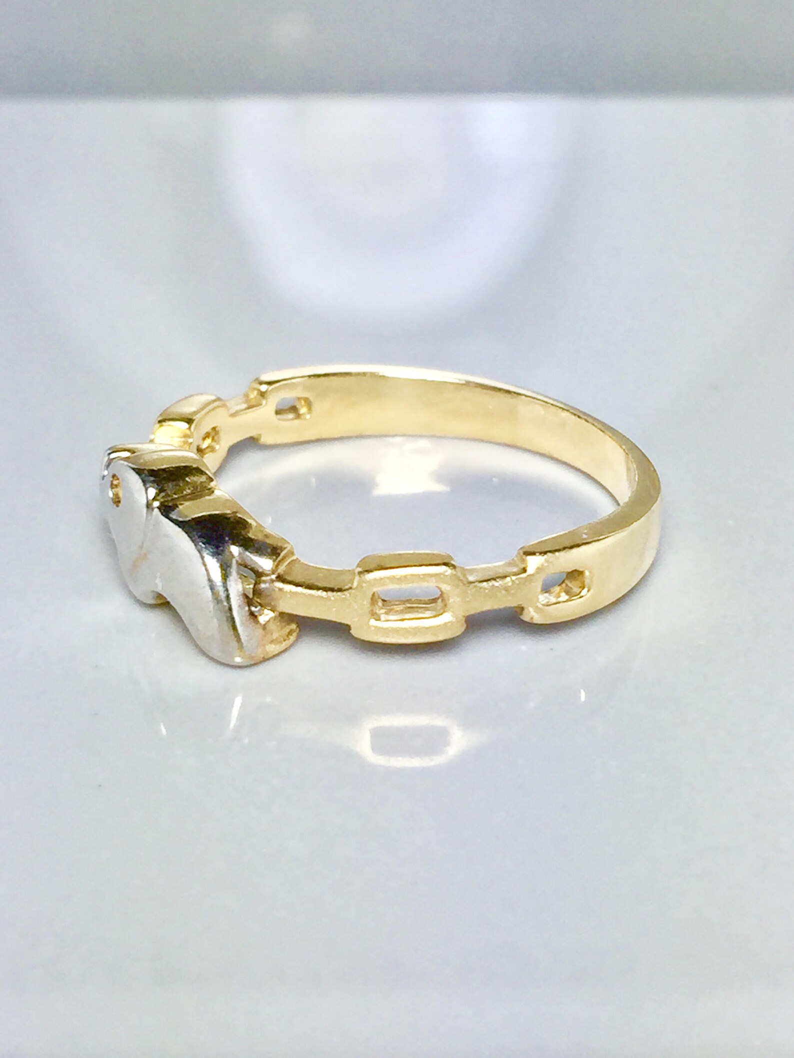 14k Gold Elephant Ring Ladies Gold Ring Elephant Gold Etsy