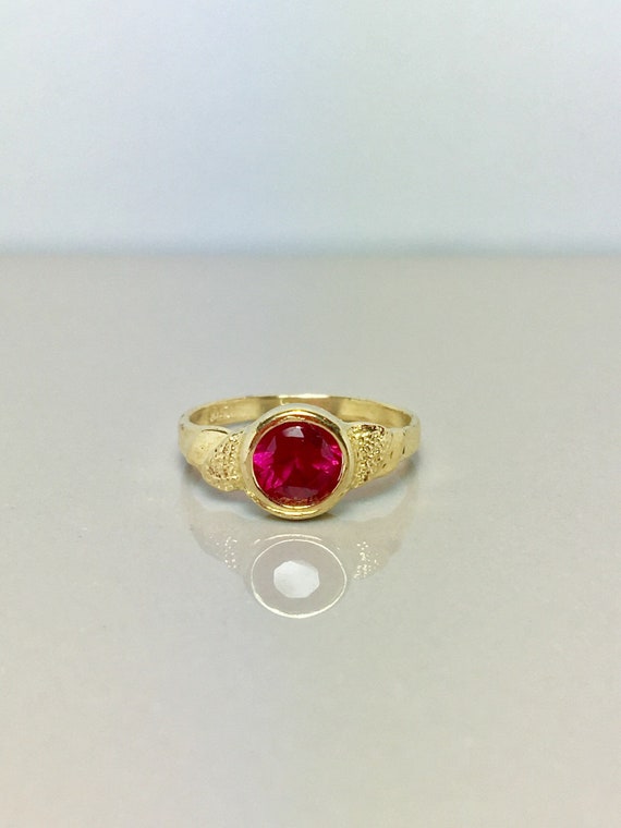 14k Solid Gold Baby Rings - Gold Baby Jewelry - Go