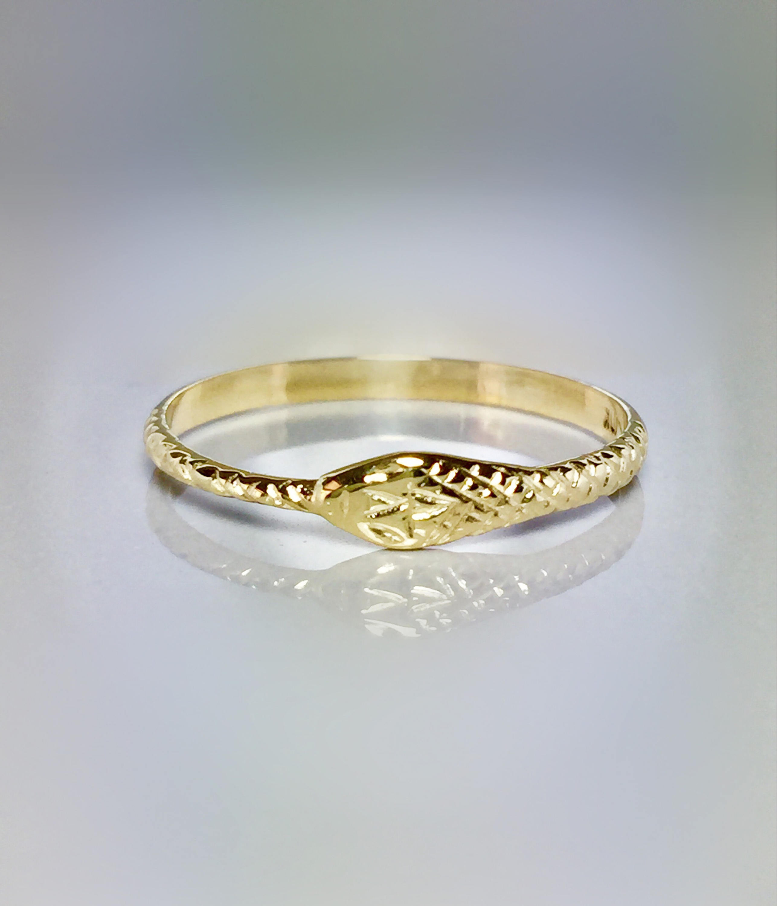 BIG SALE 14k/10k Gold Ouroboros Ring Ladies Midi Ring Gold ...