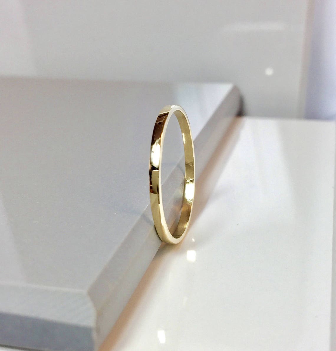 SALE 14k/10k Solid Gold Ladies Gold Rings - Stacking Rings - Gold Midi ...