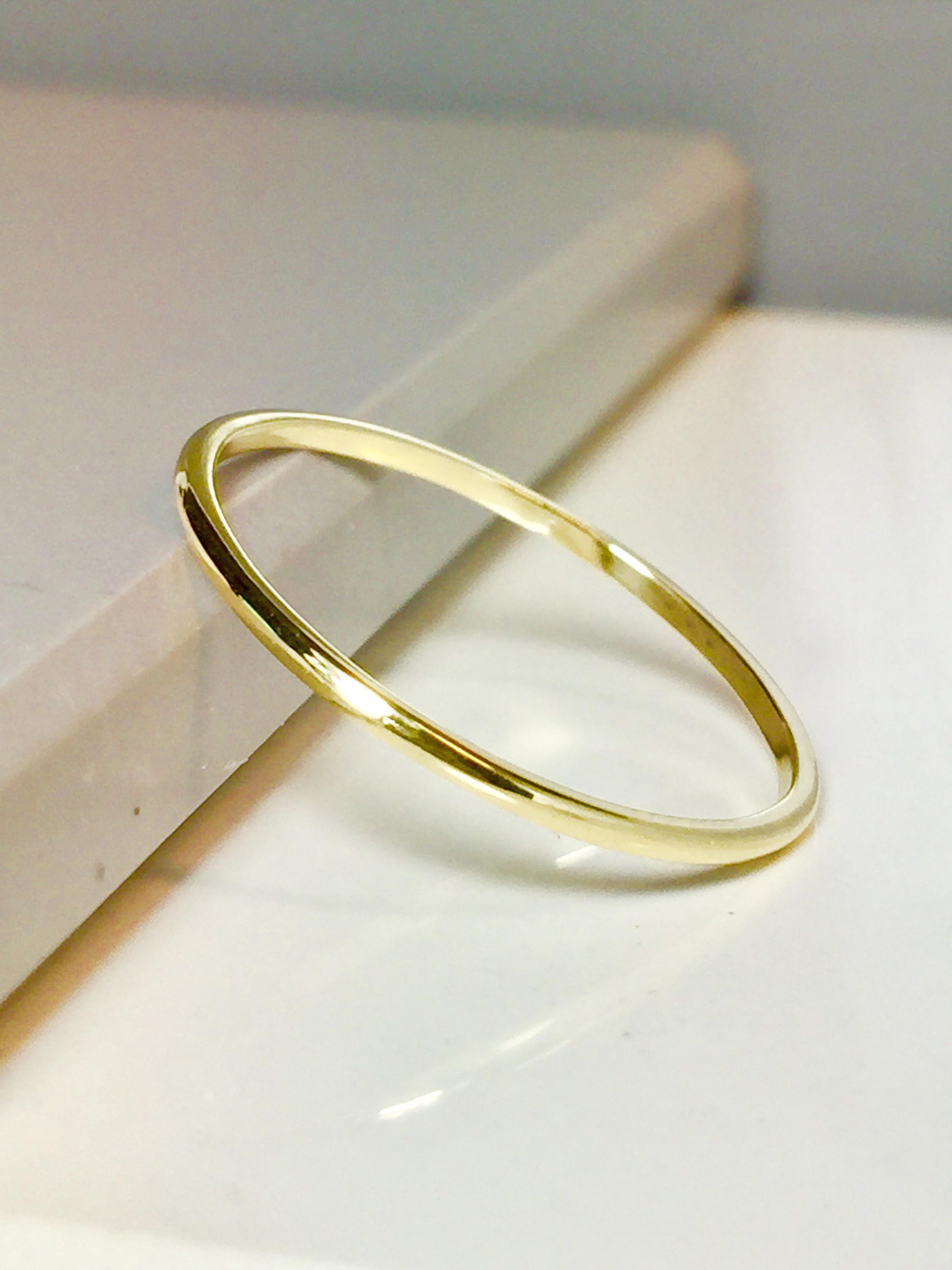 SALE 14k 10k Gold Ladies Ring Minimalist Gold Ring Gold - Etsy
