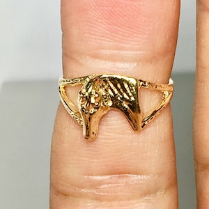 Solid Gold Horse Design Ring/ 14k Real Solid Gold/ Animal - Etsy
