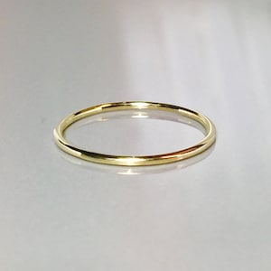 SALE 14k 10k Solid Gold Band Gold Midi Rings Gold Stacking rings gold Pinky Rings Thin Gold bands Gold Rings For Women image 3