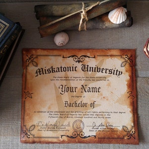Personalisierte Urkunde - Einzigartiges Geschenk - Handgemachte Rolle - Vintage Dekor - Individuell bedruckte Rolle - Buchkunst