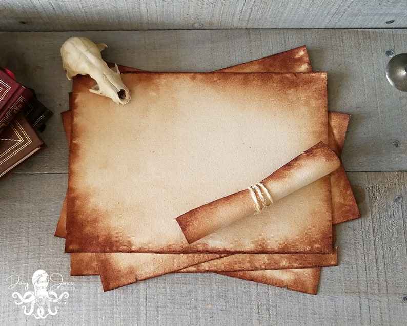 Parchment Scroll XL Medieval Antique Letter Etsy