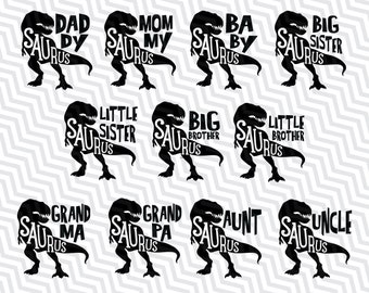 Download Mama saurus svg | Etsy