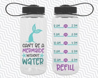 Download Free Mermaid Water Bottle Etsy Free SVG Cut Files.