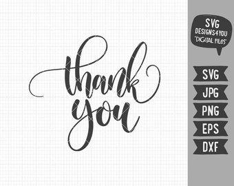 Thank You Tag Svg Etsy