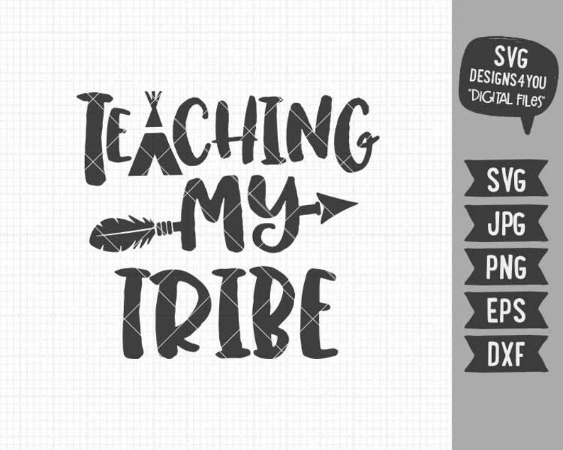 Download Teaching my tribe svg Teacher svg Teaching tribe svg file in | Etsy