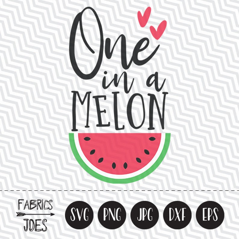 Download One In A Melon svg Watermelon svg Summer svg Clipart in ...