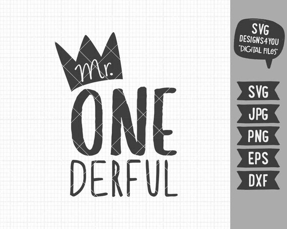 Download Onederful Crown First Birthday Baby Boy SVG Files for ...