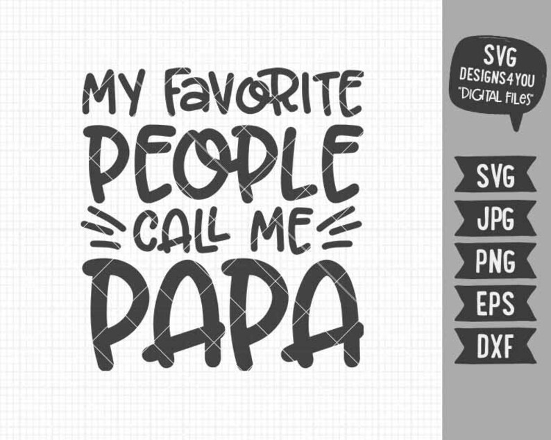 Download My Favorite People Call Me Papa svg Dad tshirt svg New Dad svg | Etsy