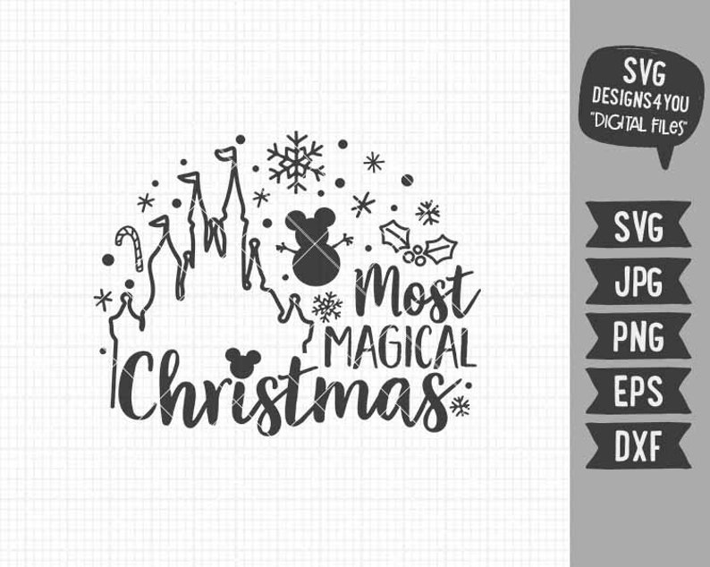 Download Navidad más mágica nunca SVG Disney Inspired SVG Disney | Etsy