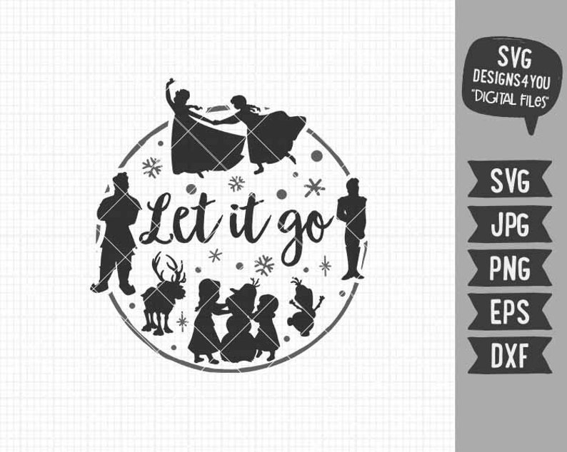 Download Let it go SVG Frozen SVG Disney Frozen Inspired SVG Disney ...