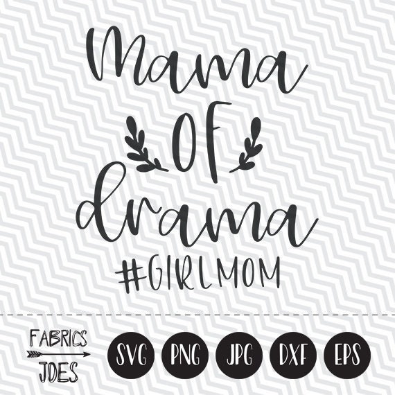 Mama of drama girl mom svg Mother's day svg in EPS DXF SVG | Etsy