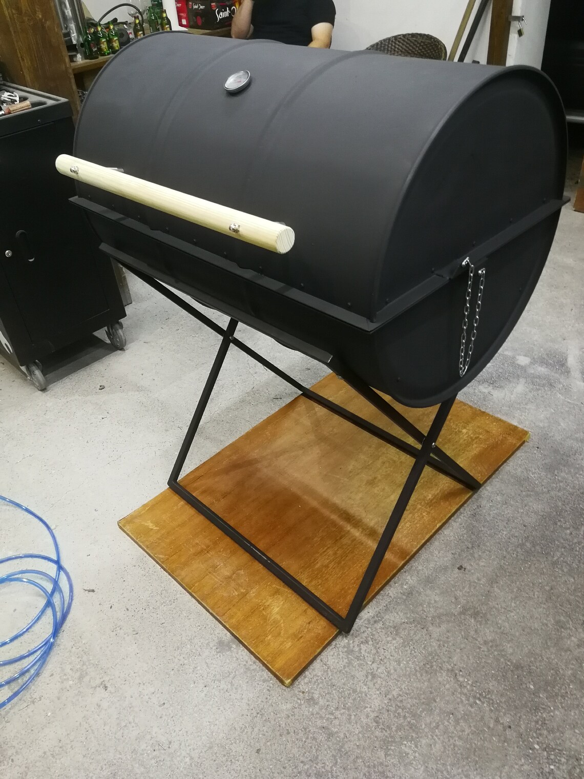 Oil Drum Barrel Barbecue Smoker BBQ Charcoal Oil Drum FULL Etsy