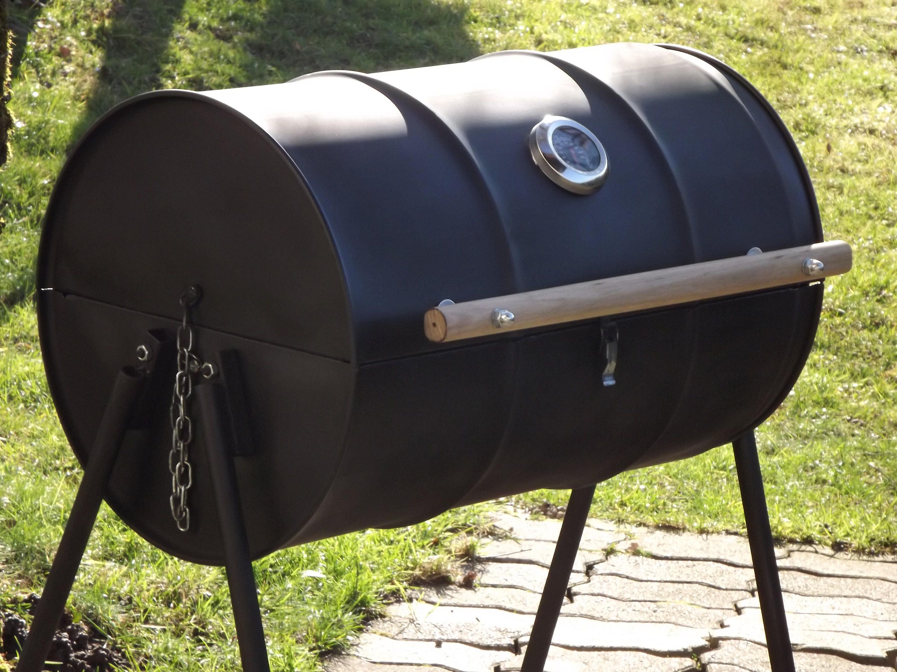 Oil Drum Barrel Barbecue Smoker BBQ Charcoal Oil Drum BBQ Etsy