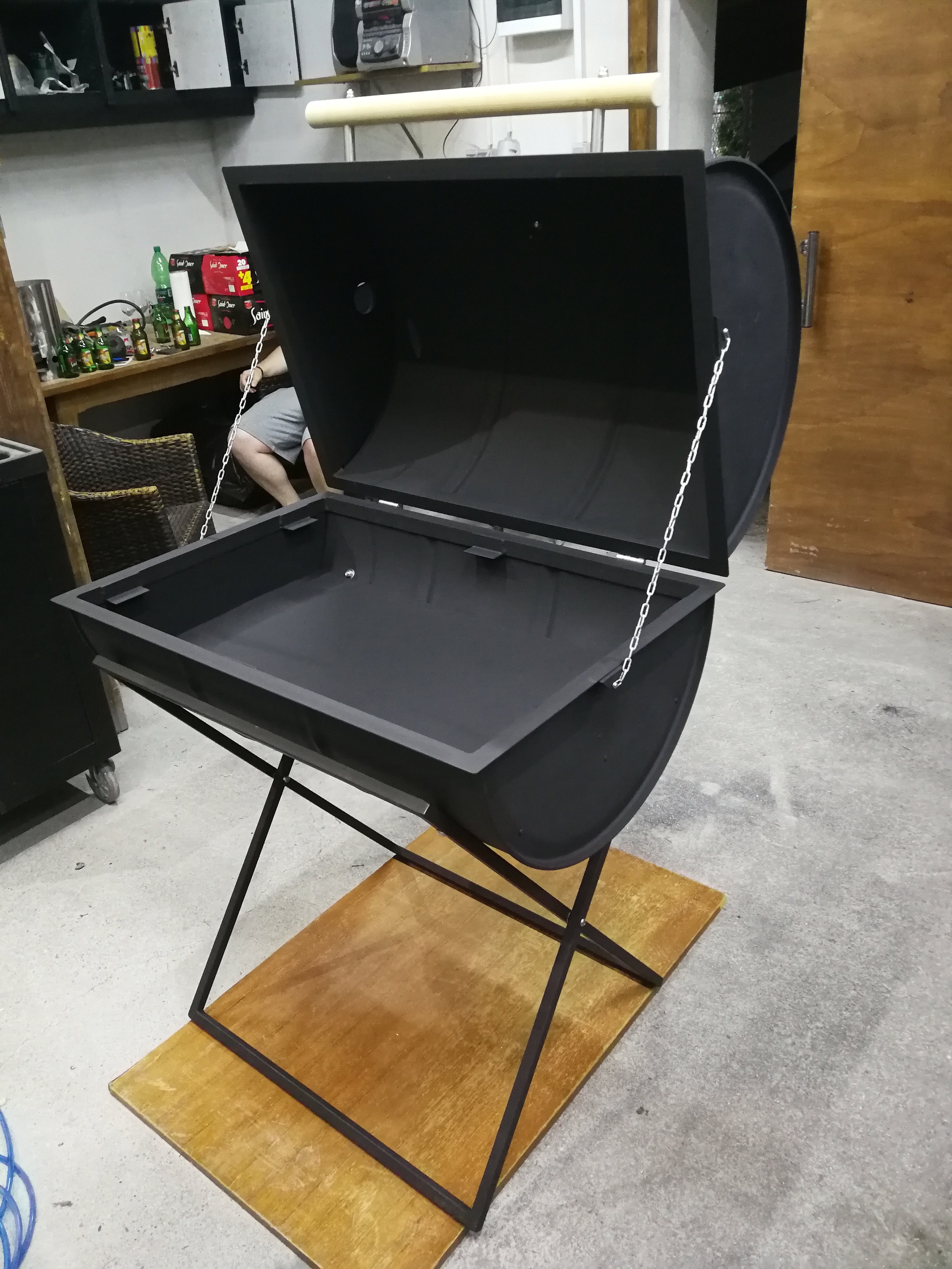 Oil Drum Barrel Barbecue Smoker BBQ Charcoal Oil Drum FULL Etsy