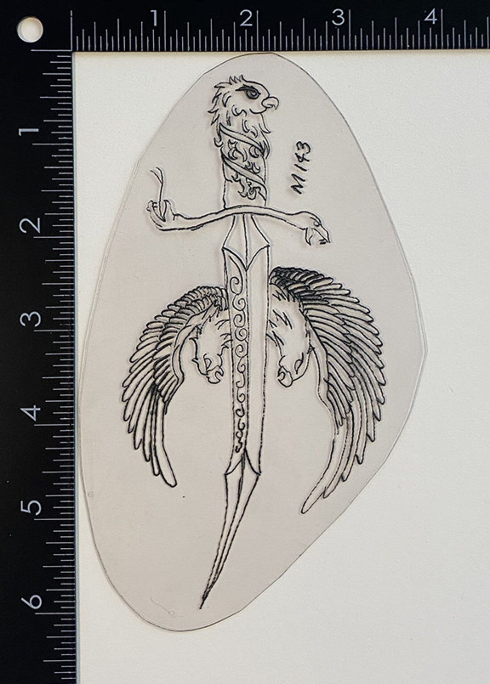 AUTHENTIC Vintage Acetate Tattoo Stencil Etsy Ireland