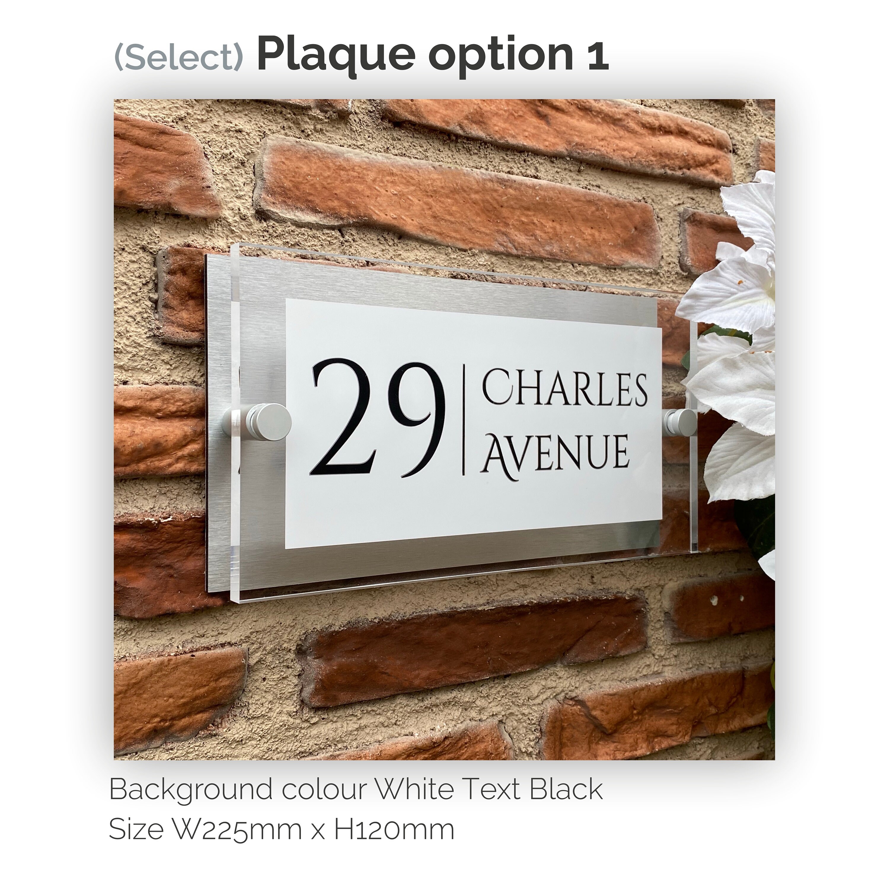 House Name Address Personalised Custom Acrylic Signs Clear Etsy