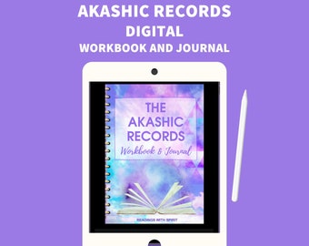 Digital Akashic Records Workbook and Journal Printable Goodnotes Noteshelf App 8.5x11 Instant Digital Download Reading Prompts Journal Pages