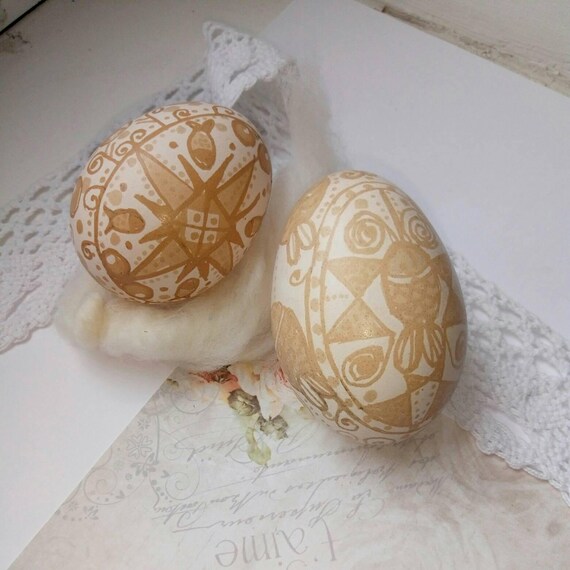 3 Wooden Ukrainian Easter Eggs Pysanka Pysanky Pisanki in Gift Bag Писанки 