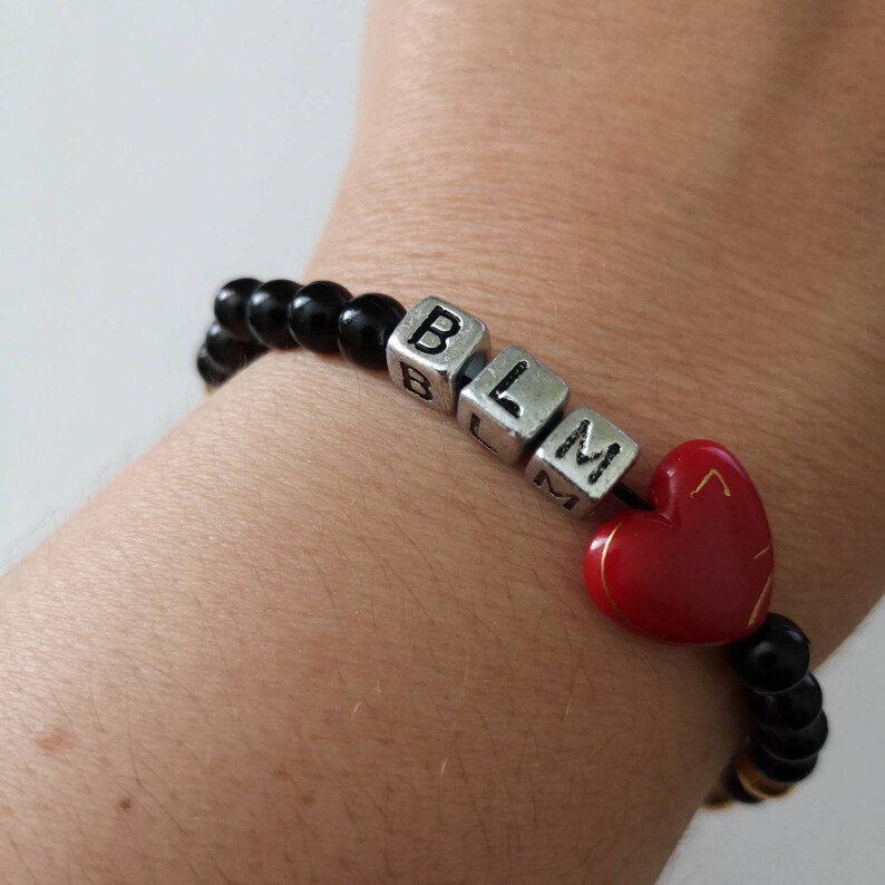 Black lives friendship bracelet Etsy