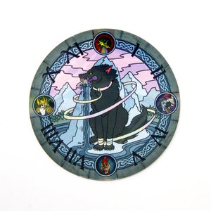 Fenrir Stained Glass Sticker