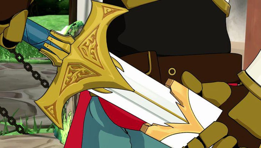 Jaune Arc Sword Shield Props RWBY Cosplay Crocea Mors