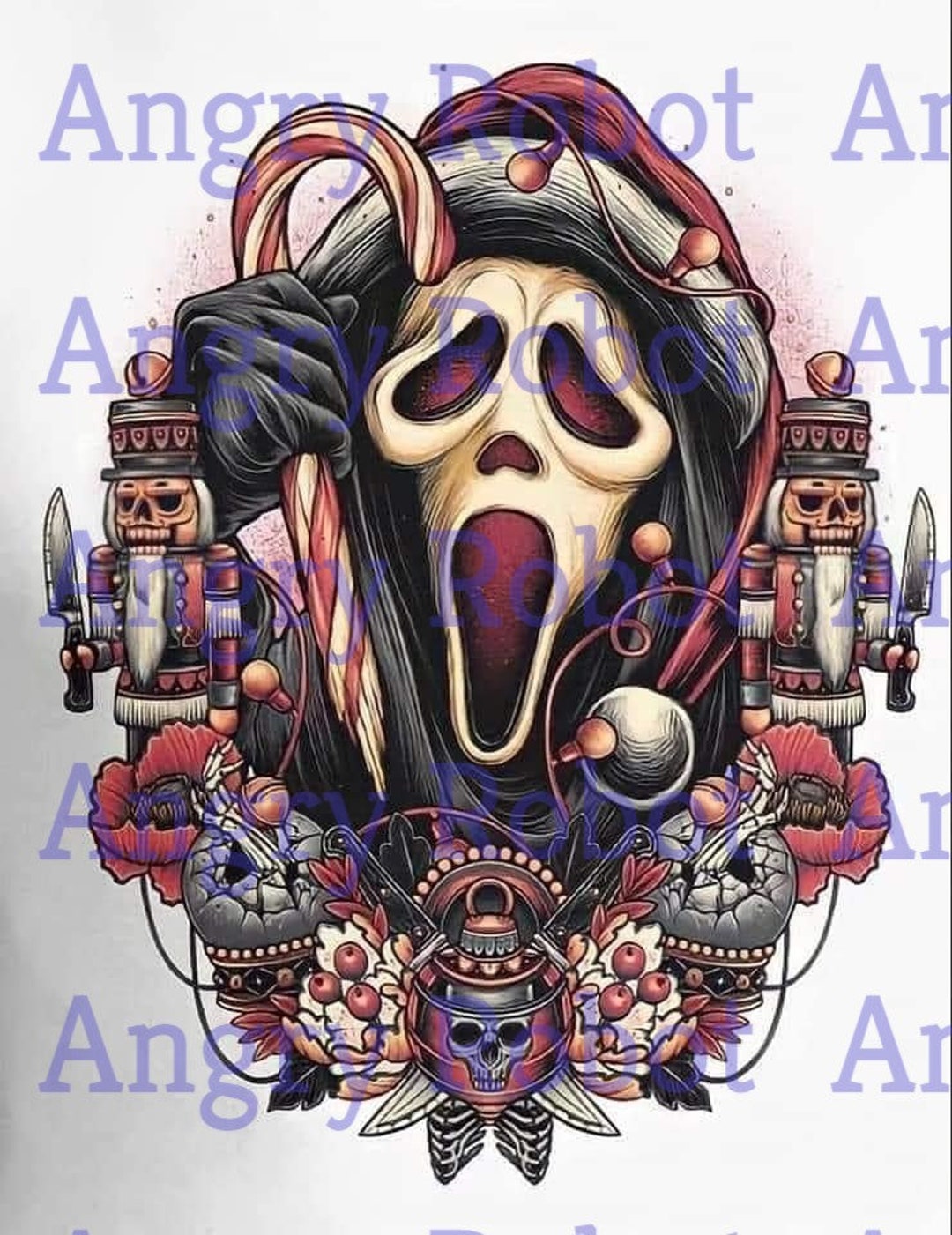 Scream Ghostface Christmas Image for Sublimation Digital Etsy