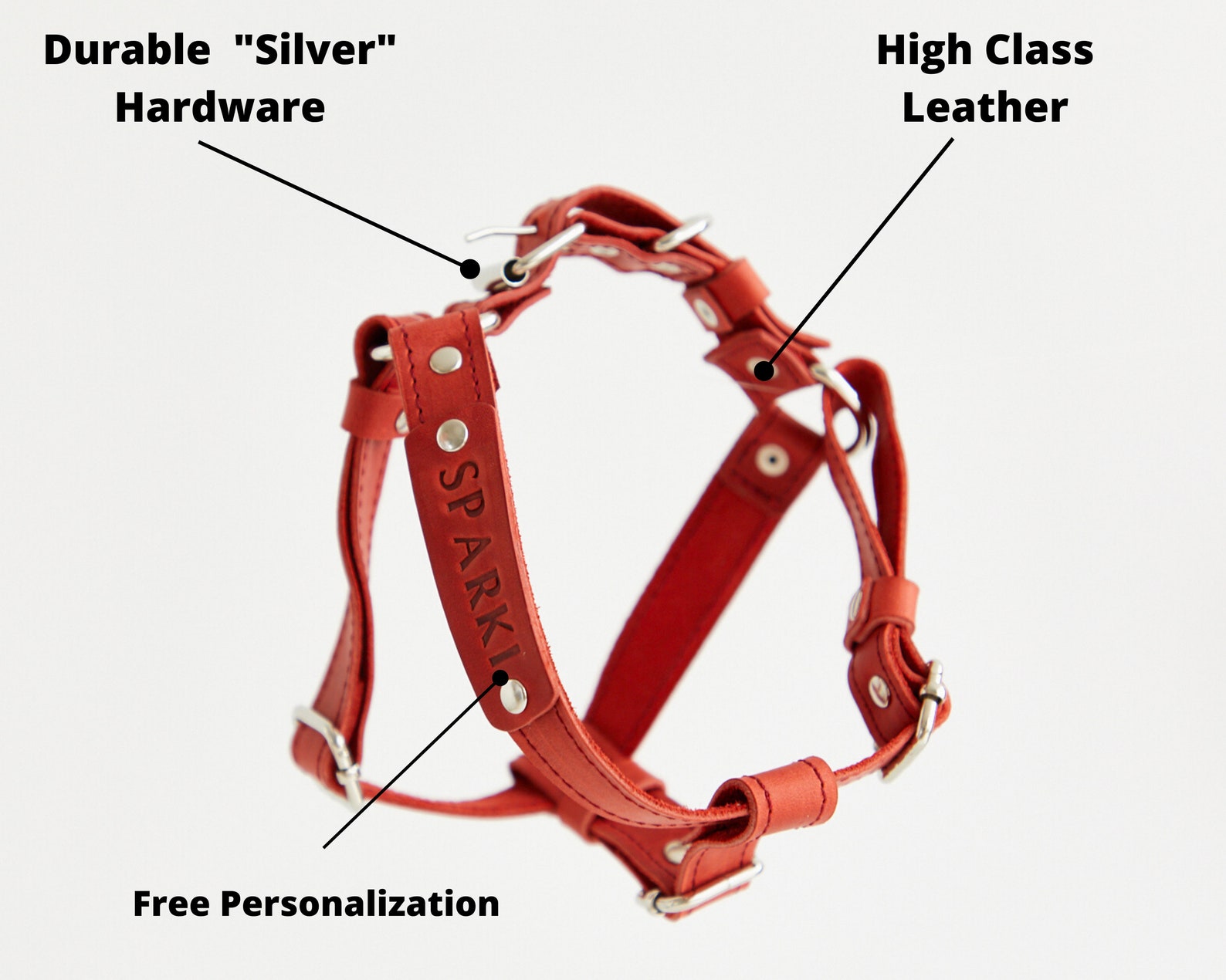 Dog Harness Leather Small Medium Large Dog Harness Etsy