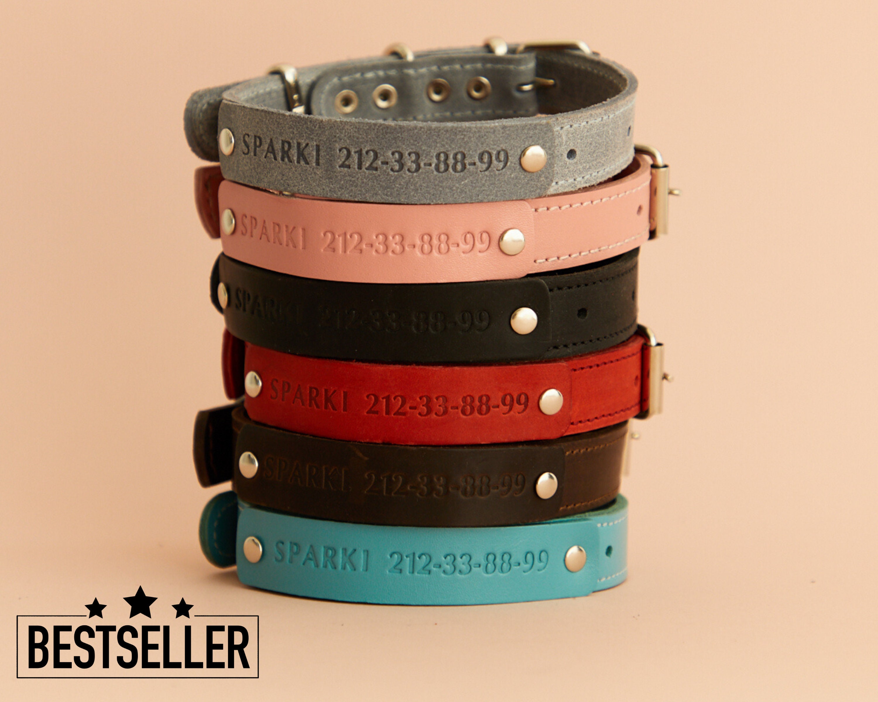 personalized large dog collars
