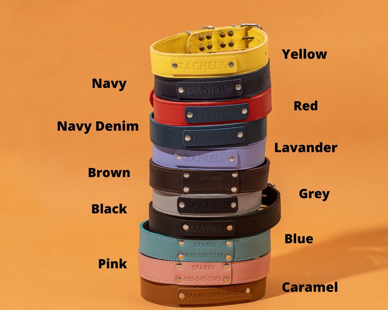 Pink Dog Collar Small Medium Large Dog Collar With Name Custom Etsy