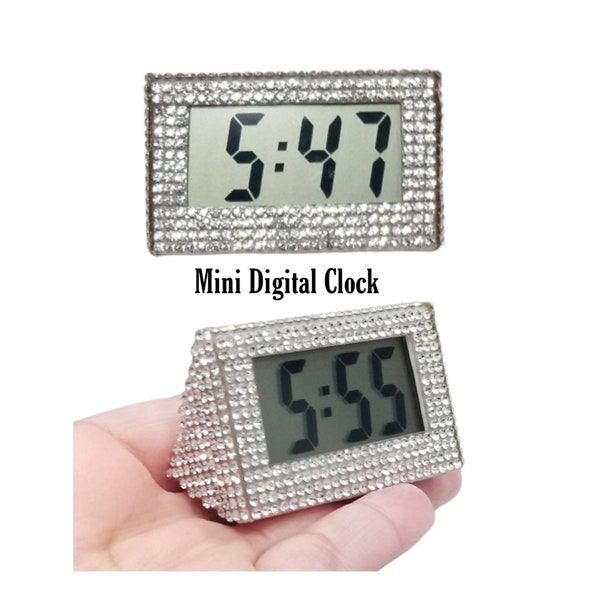 Rhinestone Clock Etsy