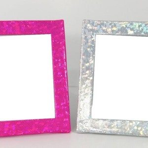 Holographic 4x6 5x7 8x10 picture photo frame bling Desk room decor pink gift birthday wedding table party favor wall decoration