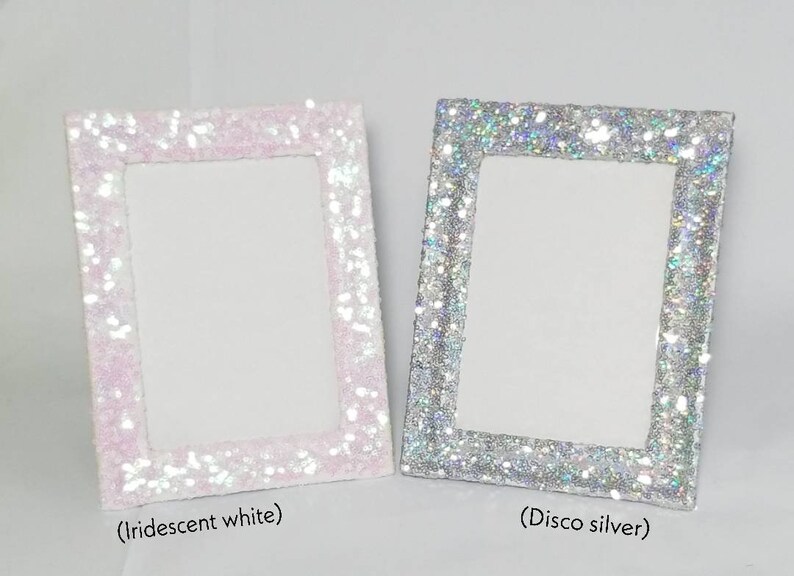 Sequin Glitter 4x6 5x7 8x10 Picture Photo Frame Bling Desk Etsy