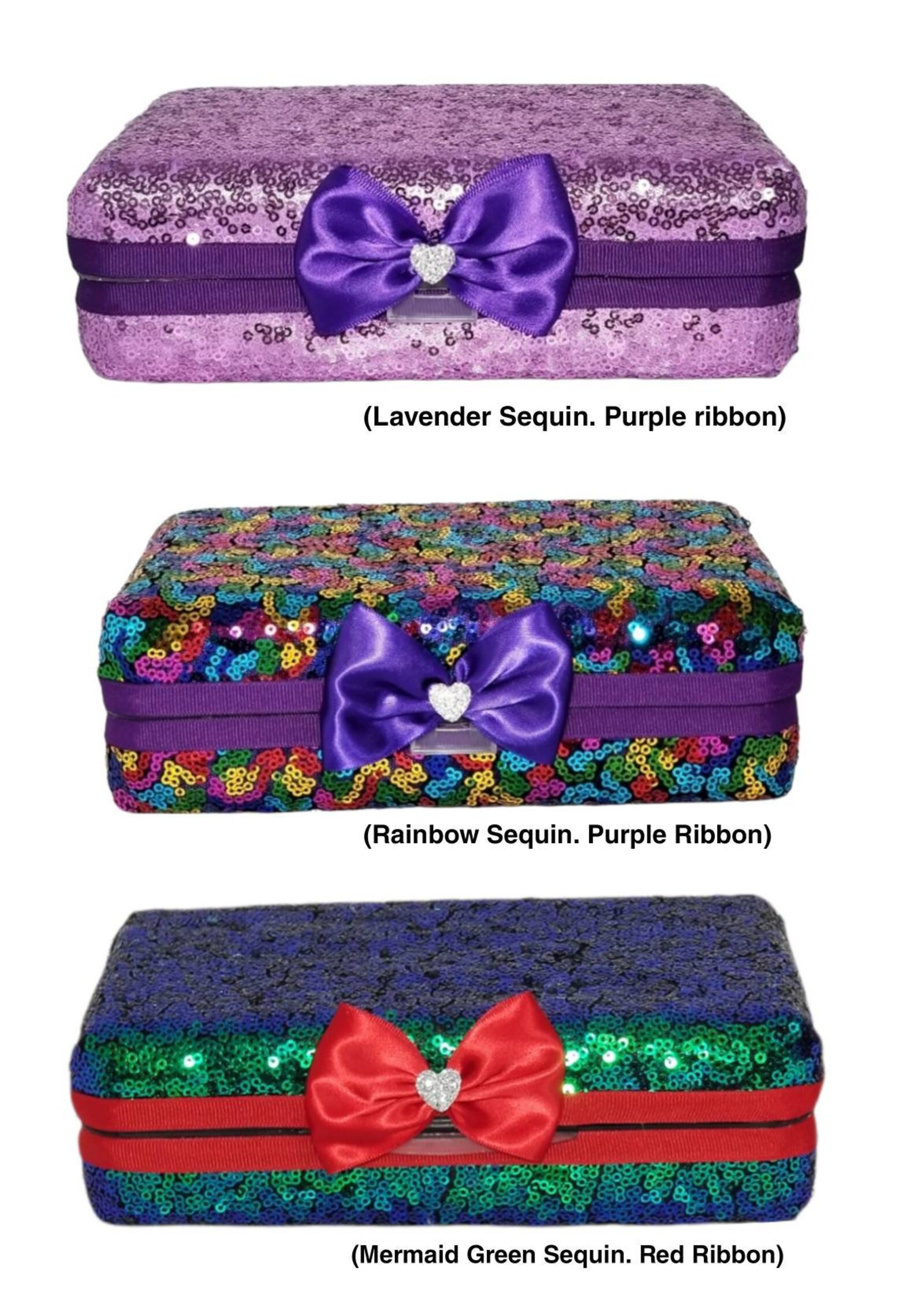 Pencil Box Makeup Brush Jewelry Holder Case Sequin Glitter Etsy