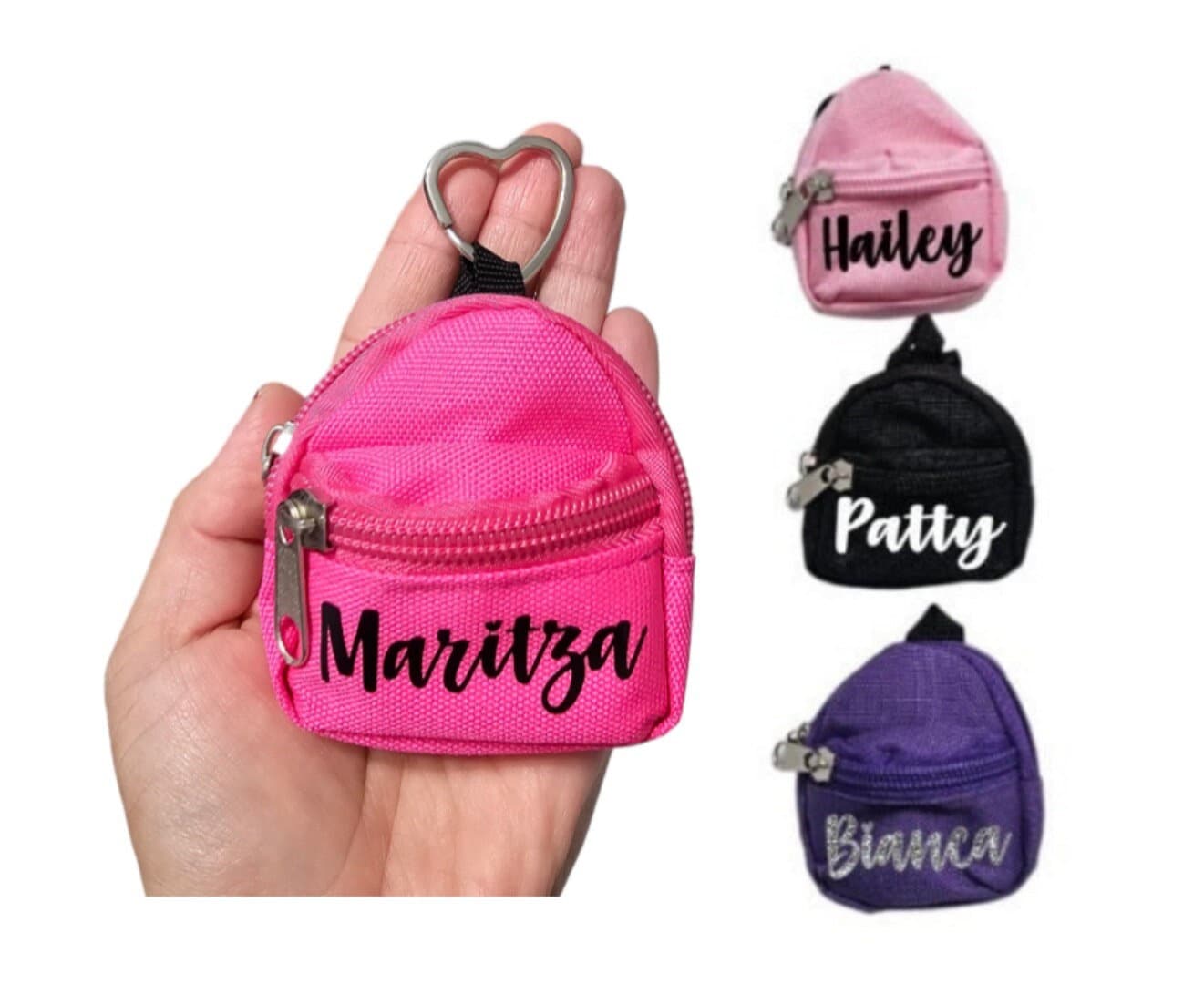 Mini backpack coin purse keychain best sale
