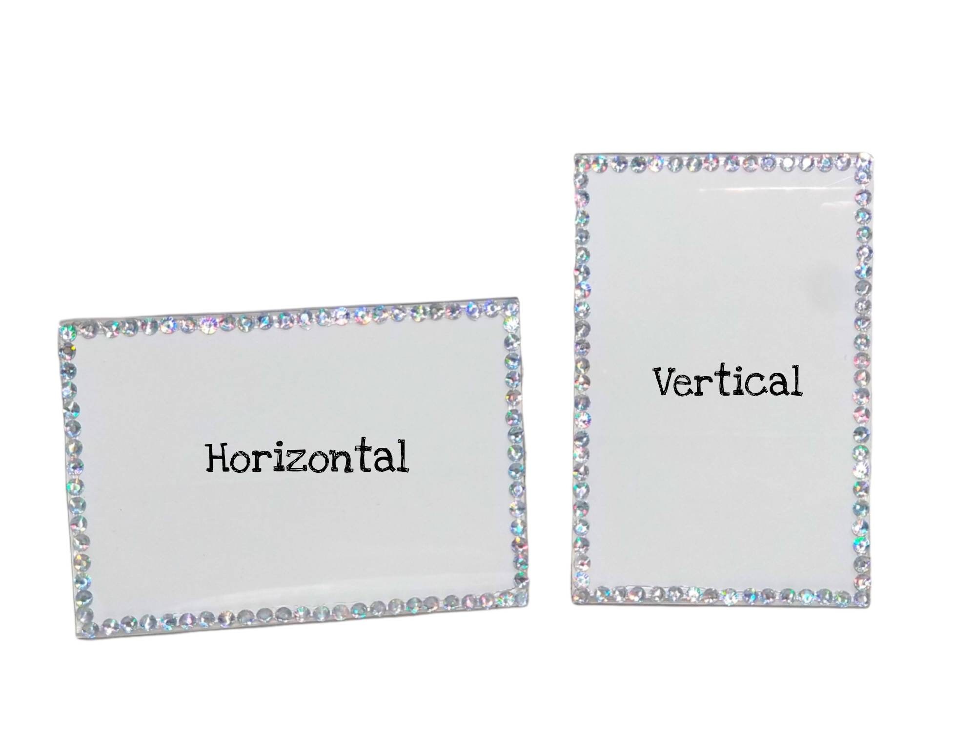 Bling Picture Frame 4x6 5x7 8x10 Sparkle Rhinestones Acrylic Etsy