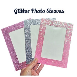 Glitter picture SLEEVE 4x6 5x7 CARDBOARD frame photo sparkle bling border paper wall Desk room birthday wedding table party decorative
