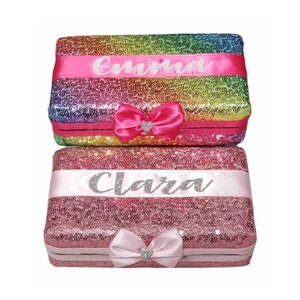 Sterilite Pencil Box Pink Glitter 2-Pack