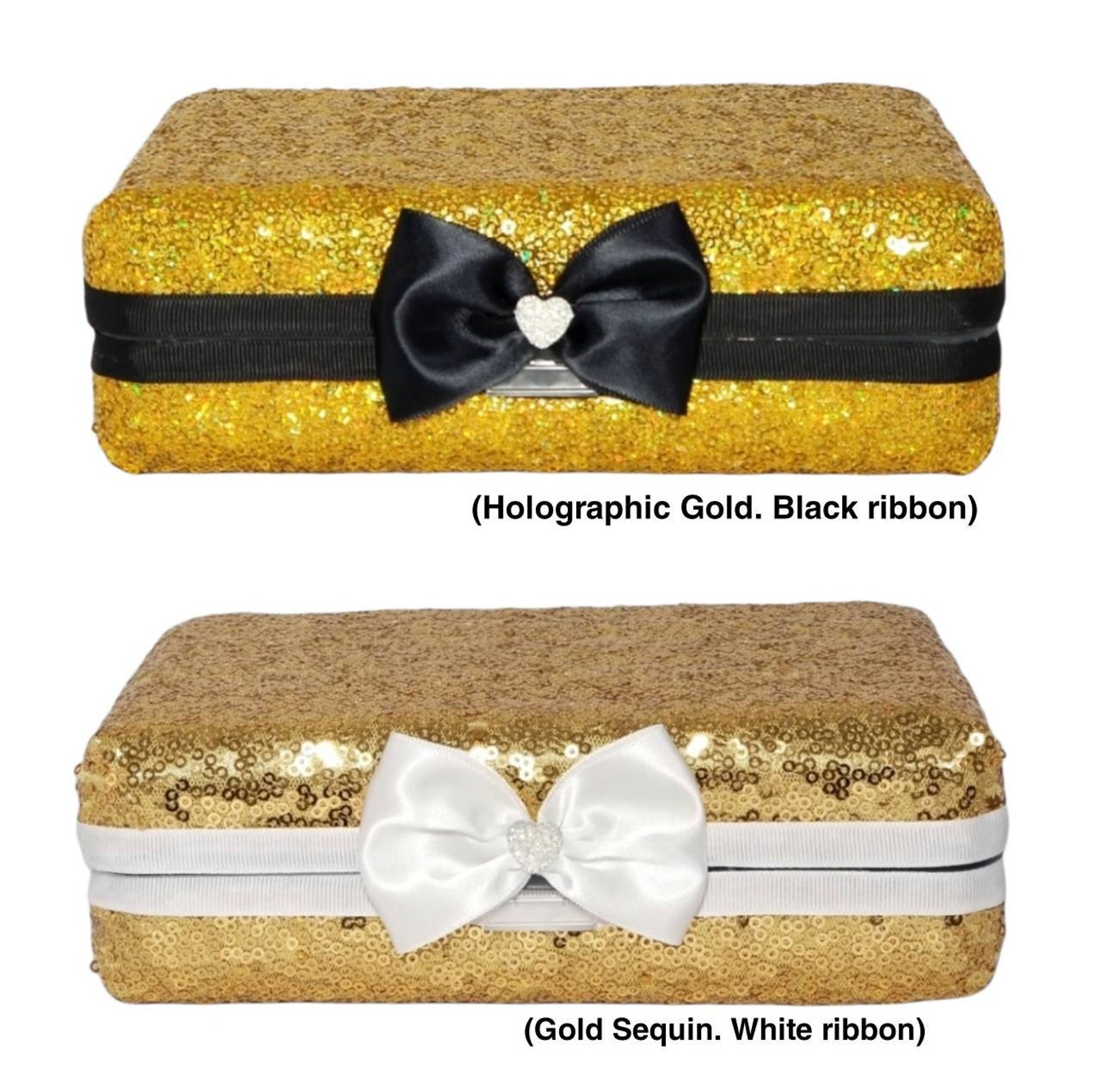 Pencil Box Makeup Brush Jewelry Holder Case Sequin Glitter Etsy