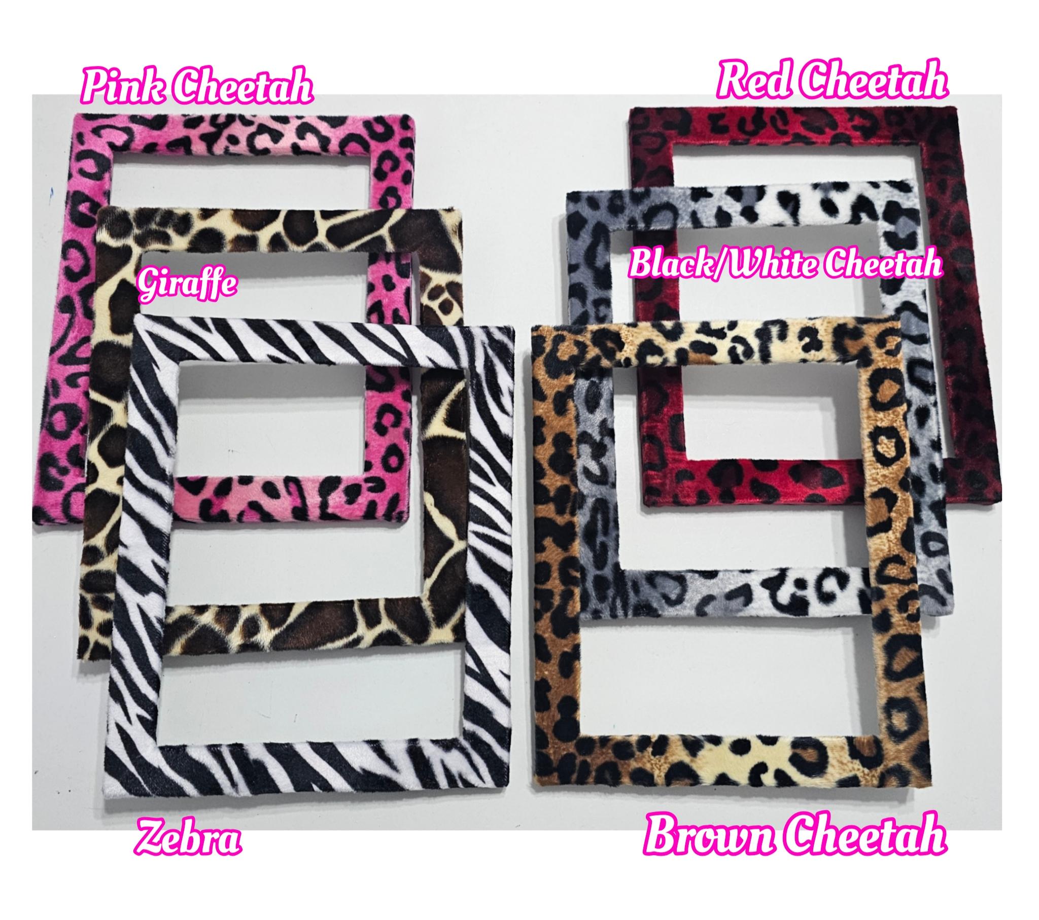Cheetah Zebra 4x6 5x7 8x10 Picture Photo Frame Plastic Leopard Giraffe ...