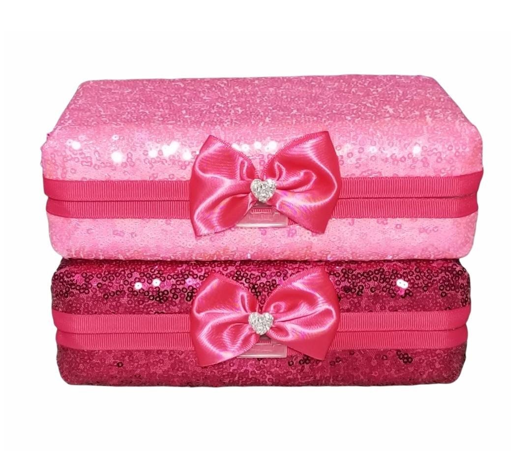 Pencil Box Makeup Brush Jewelry Holder Case Sequin Glitter Etsy
