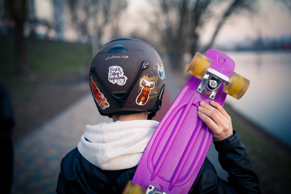 Reflective stickers for bike & helmet Color print For road Etsy
