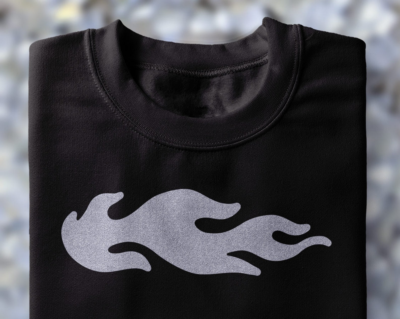 Flame Iron on Patch Clothing Decal for Custom Tshirt. Size Etsy